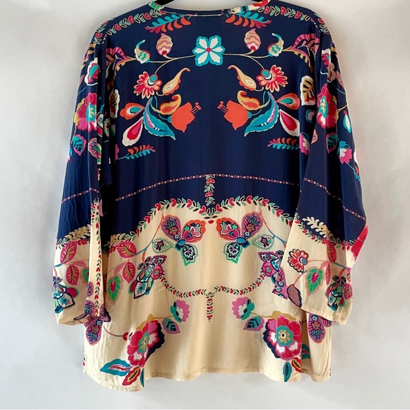 Johnny Was Zahra Rayon Blouse L - Picture 2 of 7